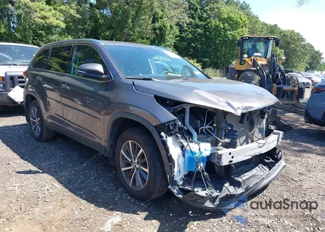 2019 Toyota Highlander Xle from USA, damaged, VIN 5TDJZRFH2KS609487